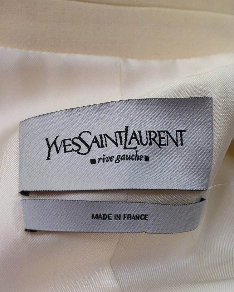 Conjunto Yves Saint Laurent Original Off-White Feminino